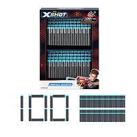 Pack de recharge de fléchettes en mousse universellement compatibles X-Shot Excel (100 fléchettes) de ZURU