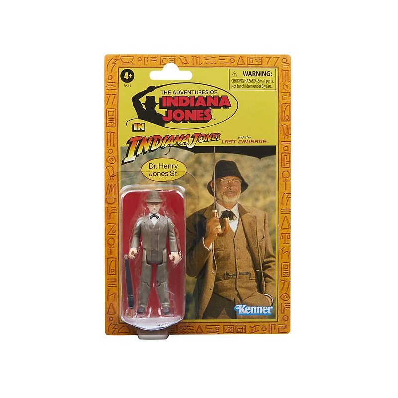 Indiana Jones et la dernière croisade Retro Collection, figurine Dr Henry Jones de 9,5 cm
