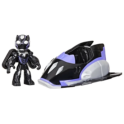 Marvel Iron Man and his Awesome Friends Black Panther Plane Action Figure & Toy Vehicle
