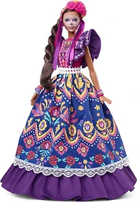 Poupée ​Barbie Día de Muertos 2022, vêtue d'une chemise, d'une veste et d'un sombrero