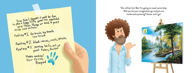 Bob Ross And Peapod The Squirrel Play A Game - English Edition