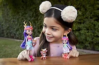 Enchantimals-Soeurs Danessa et Danetta Biche et 2 figurines animales - Notre exclusivité