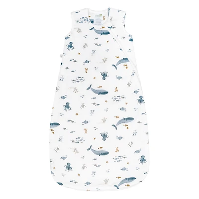 Perlimpinpin-Bamboo sleep bag 1.0 TOG- Deep sea-0-6m