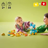 LEGO DUPLO Ma Ville Les Animaux sur Roues 3en1, Jouet de Construction pour un Jeu Imaginatif, Cadeau pour Tout-Petits 10448