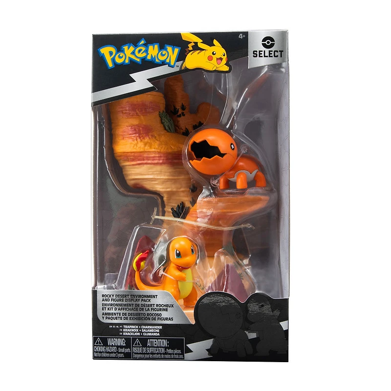 Pokémon Select - Environnement du désert rocheux : Charmander + Trapinch