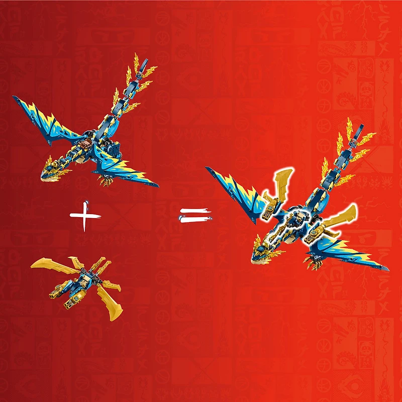 LEGO NINJAGO Elemental Dragon vs. The Empress Mech 71796 Building Toy Set (1,038 Pieces)