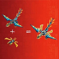 LEGO NINJAGO Elemental Dragon vs. The Empress Mech 71796 Building Toy Set (1,038 Pieces)