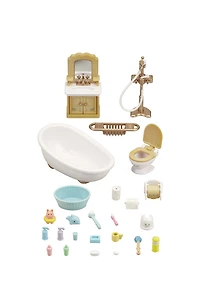 Ensemble de salle de bain Calico Critters Country, meubles et accessoires de maison de poupée