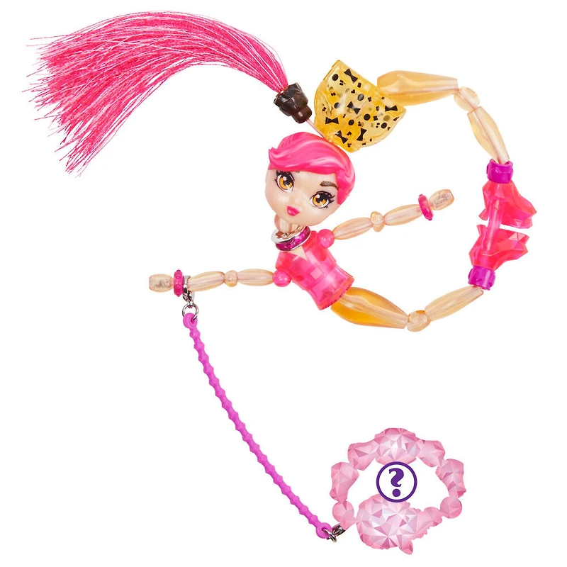 Twisty Girlz, Series 2, Queen Gleam Transforming Doll to Collectible Bracelet with Mystery Twisty Petz