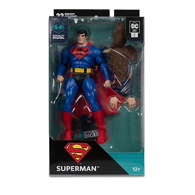 DC Direct Superman (Our Worlds at War) Figure d'action de 7 pouces avec McFarlane Toys Digital Collectible