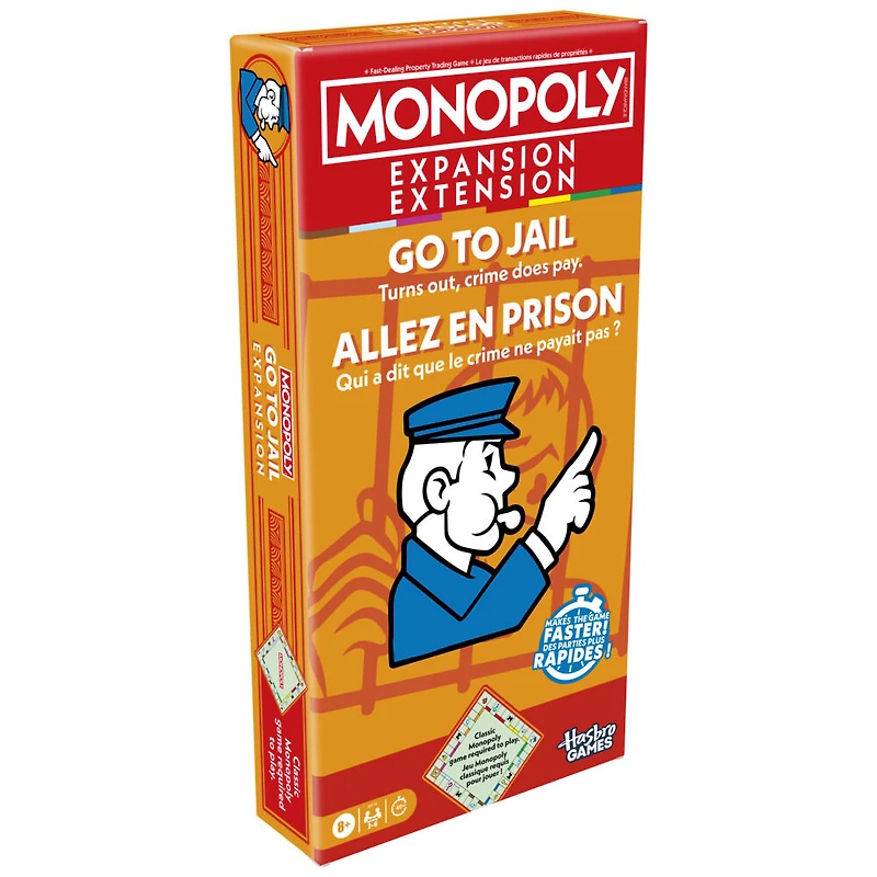 Monopoly Go to Jail EXPANSION (Classic Monopoly Game Required to Play)