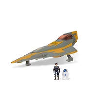 Assortiment de véhicules et de figurines Star Wars de 12,7 cm - Chasseur stellaire Jedi d'Anakin Skywalker Delta 7B