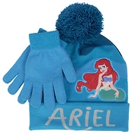 Ensemble chapeau et gants La Petite Sirène, enfant - Ariel