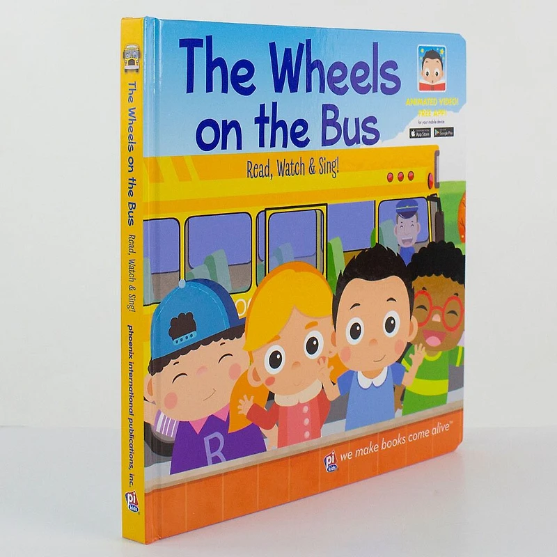 My First Video Book Wheels on the Bus Augmented Reality Story Book.