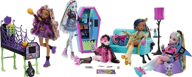 Monster High Student Lounge Playset, Furniture and Accessories