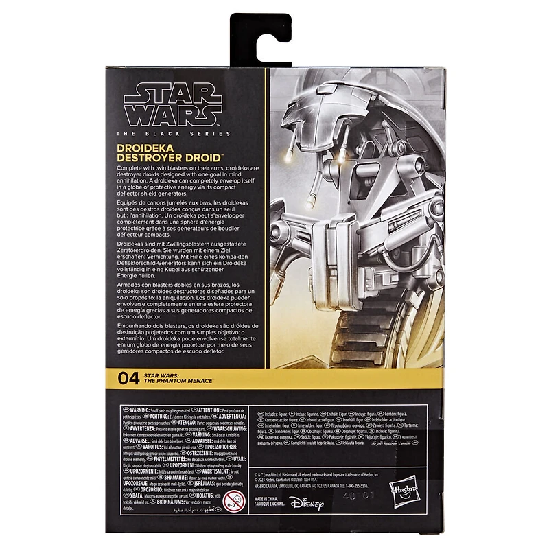 Star Wars The Black Series, figurine Droideka Destroyer Droid de 15 cm, Star Wars : La menace fantôme