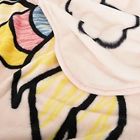 Jeté en peluche de Emoji vrai croyant