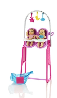 Barbie - Careers Twin Babysitter Doll & Playset