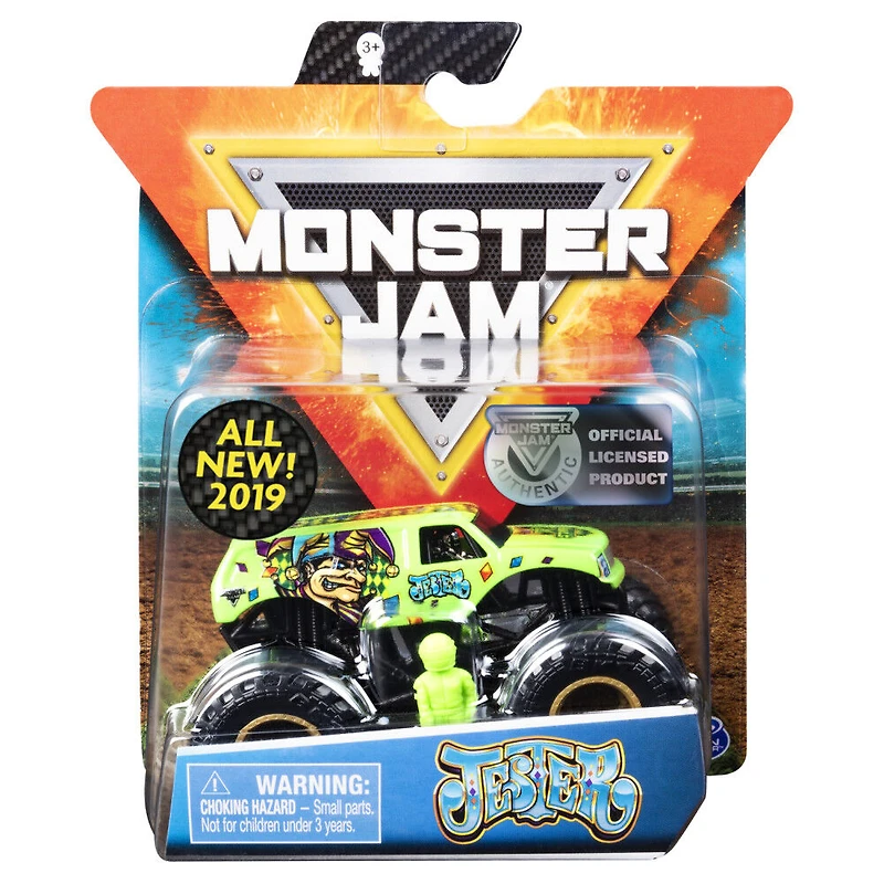 Monster Jam, Monster truck authentique Jester en métal moulé à l'échelle 1:64, série Arena Favorites