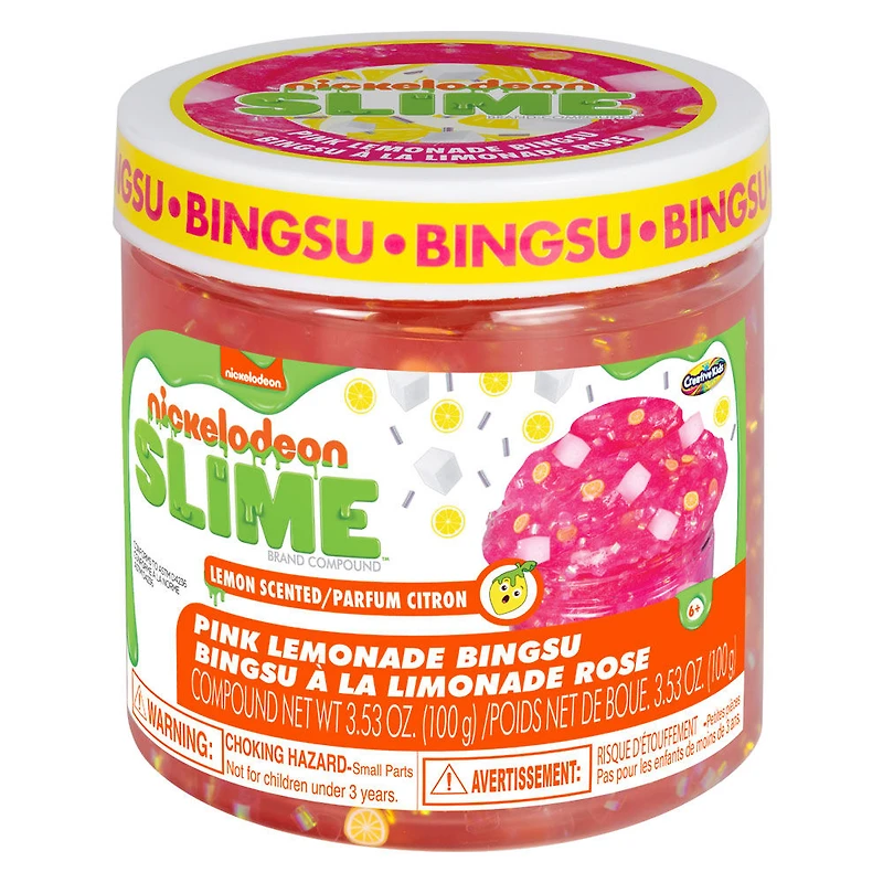 Pots spéciaux de slime Nickelodeon - Bingsu à la limonade rose