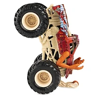 Monster Jam, Monster truck Zombie officiel, véhicule en métal moulé, série Bone Yard Trucks