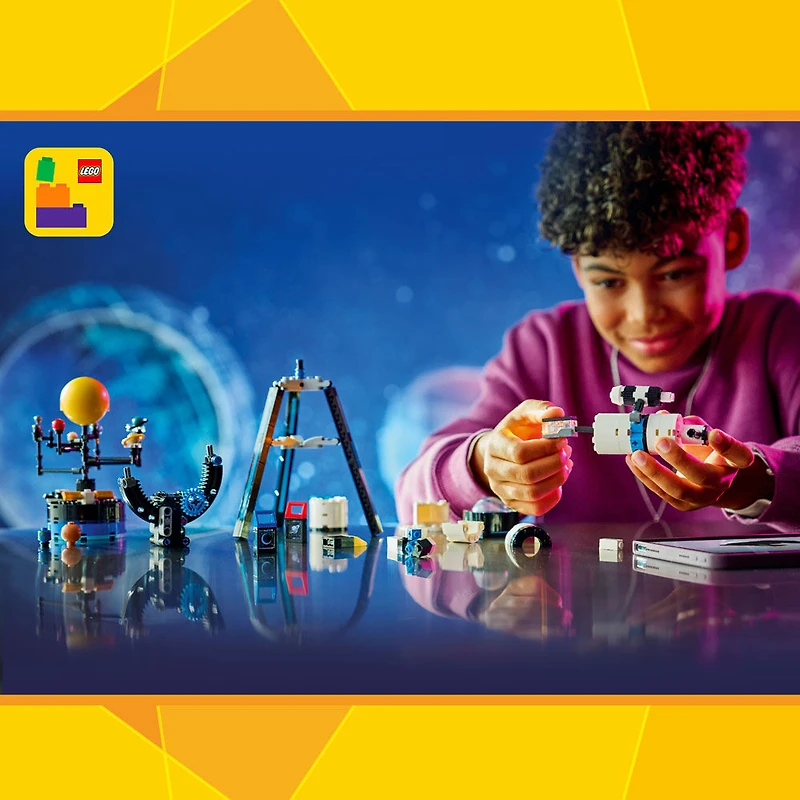 LEGO Creator 3 en 1 Le Télescope d'Exploration Spatiale, Se Transforme en Microscope ou en OVNI 31378