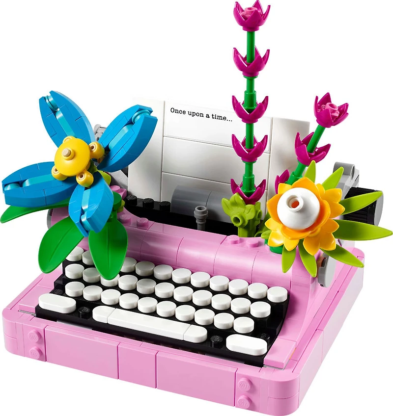 LEGO Creator La machine à écrire avec des fleurs, Jouet, Ensemble de jeu, Se transforme en guitare-piano ou en pot de fleurs 31169