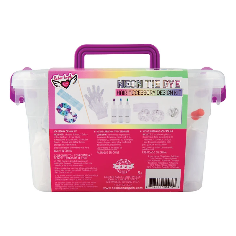 Neon Tie Dye Hair Accessory Design Keeper Crate