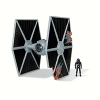 Star Wars Micro Galaxy Squadron 3" Véhicule - TIE Fighter (Battle Damaged)