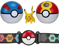 Pokémon - Ensemble de ceinture Clip 'N Go - Pikachu + Super Ball et Bis Ball (Great Ball and Repeat Ball)