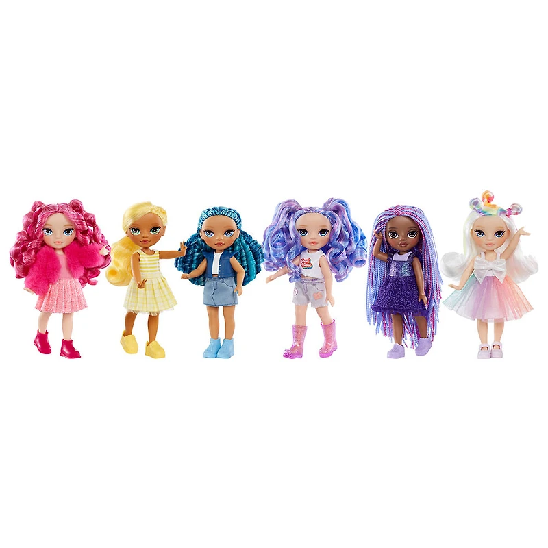Rainbow High Littles - Indigo Bailey petite poupée violette de 5,5 po (14 cm) articulée