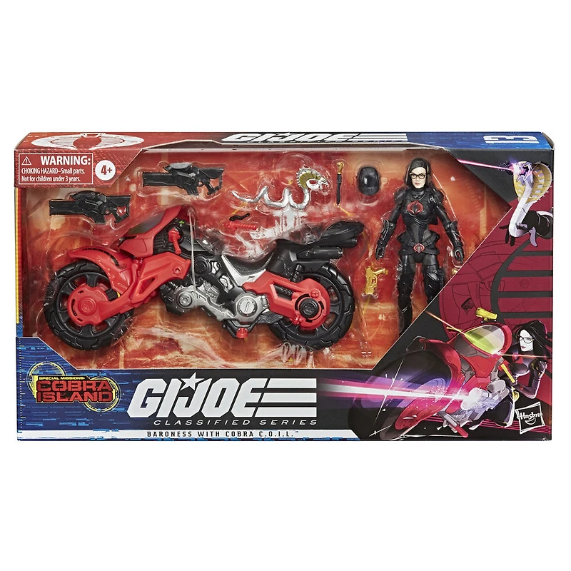 G.I. Joe Classified Series Special Missions: Cobra Island, Baroness avec C.O.I.L. et véhicule, Set 13, jouet premium - Notre exclusivité