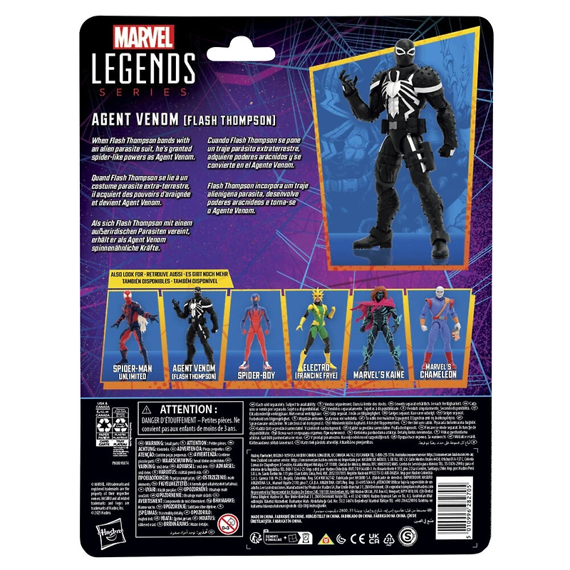 Marvel Legends Series, figurine Agent Venom (Flash Thompson) inspirée des bandes dessinées