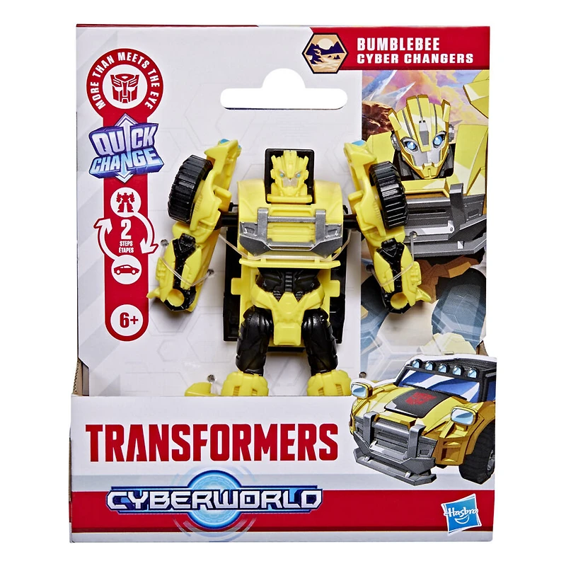 Transformers CYBERWORLD Cyber Changers Bumblebee Action Figure