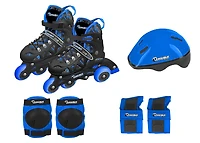 Ensemble de patins à roulettes bleu réglable Chicago Skates - 1-4