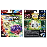 Beyblade Burst QuadDrive, Pack de 2 toupies de compétition Berserk Balderov B7 et Cyclone Belfyre B7