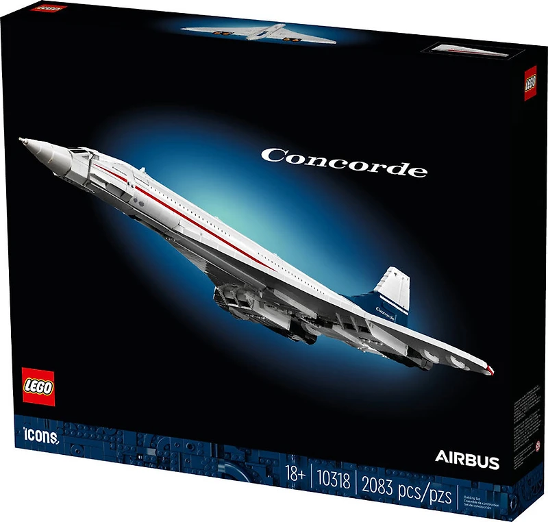 LEGO Icons Le Concorde 10318 Ensemble de construction (2 083 pièces)