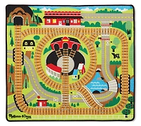 Tapis de train autour des rails de Melissa & Doug