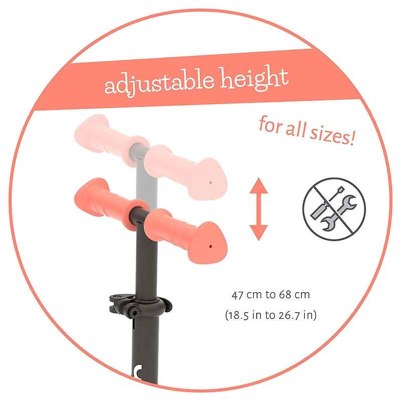 Scotti Lean-To-Steer Scooter Flamingo