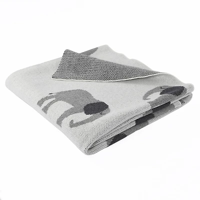 Couverture pour bébé en coton, éléphant