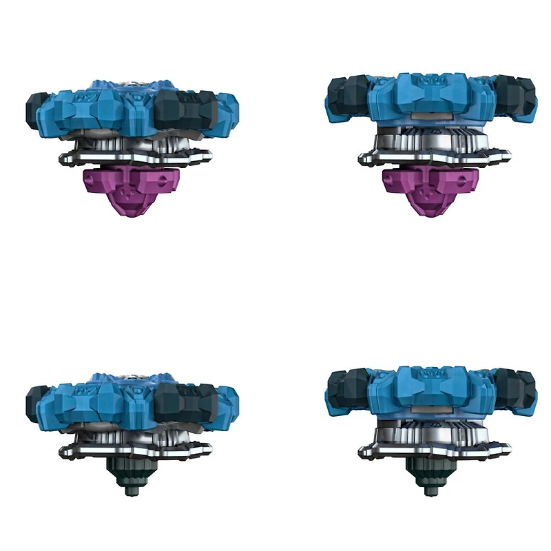 Beyblade Burst QuadDrive, Pack de 2 toupies de compétition Salvage Valtryek Rashad V7 et Gilded Nemesis N7