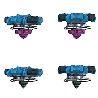 Beyblade Burst QuadDrive, Pack de 2 toupies de compétition Salvage Valtryek Rashad V7 et Gilded Nemesis N7