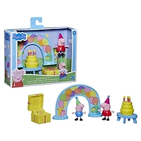 Peppa Pig L'anniversaire de Peppa, coffret de 2 figurines et accessoire - Notre exclusivité