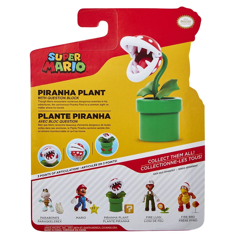 World of Nintendo 4" Figures Wave 14 - Piranha Plant with Question Block