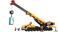 LEGO City Yellow Mobile Construction Crane Building Toy, Creative Birthday Gift for Kids, 60409
