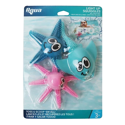 AquaLeisure Lite Up Squiggles Sea Creatures