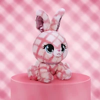 GUND P.Lushes Designer Fashion Pets Trixie Karrats Rabbit Premium Stuffed Animal, Pink and Purple, 6"