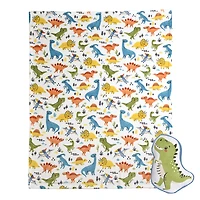 Ensemble de couverture et oreiller de dinosaure