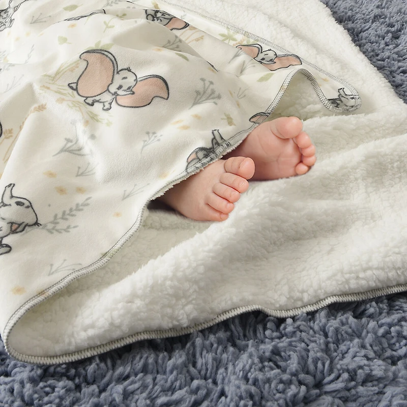 Couverture de bébé Sherpa Disney Dumbo, 30 x 40 po
