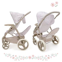 Poussette double pour poupée Mabelle, Little Flora